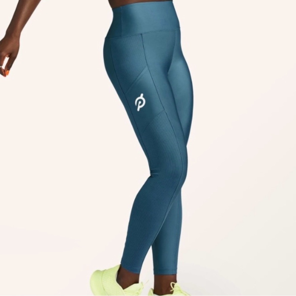 Peloton Cadet High-Rise Pocket Leggings in Teal Blue
